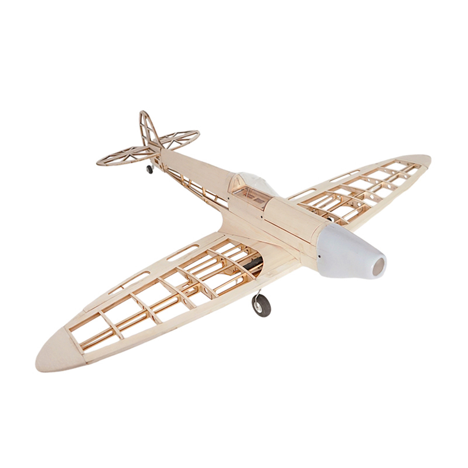 Model Kit Spitfire - Kit d'avion en bois Balsa découpé