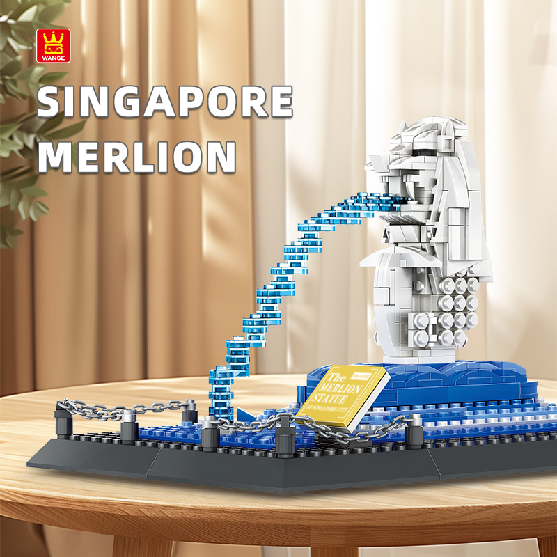 Model Kit Singapore - Blocs de construction Wange 4218 Singapour