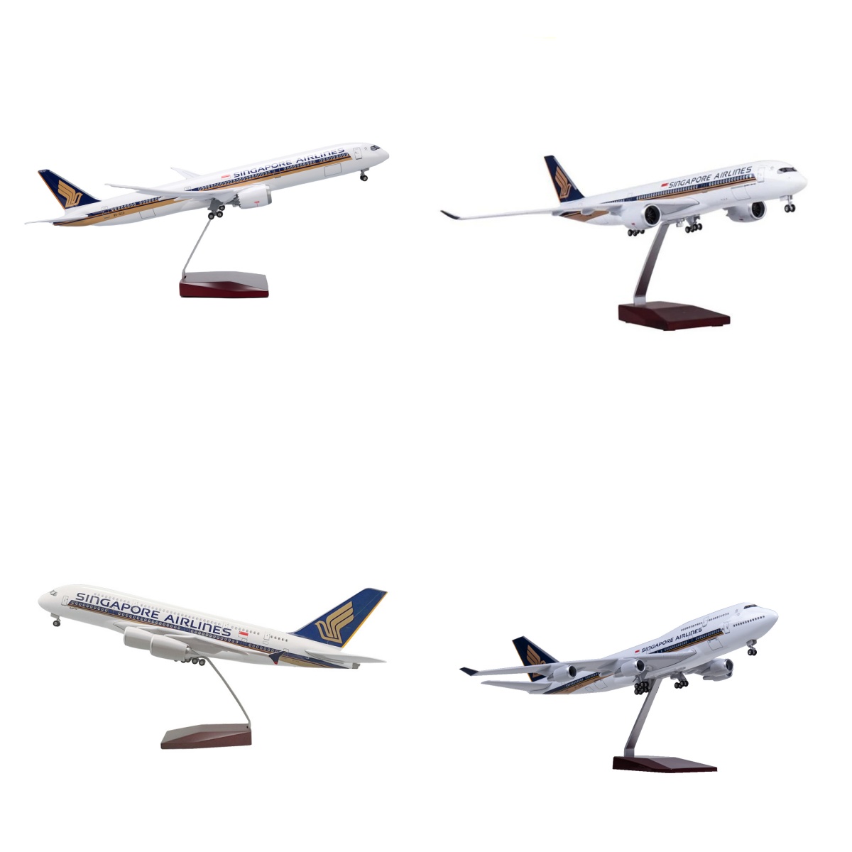 Model Kit Singapore - Modèle d'avion 47 cm Singapore Airways