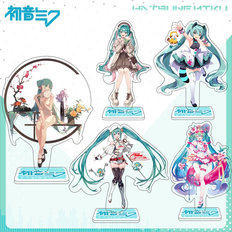Model Kit Hatsune Miku - Figurine sur support en acrylique Hatsune