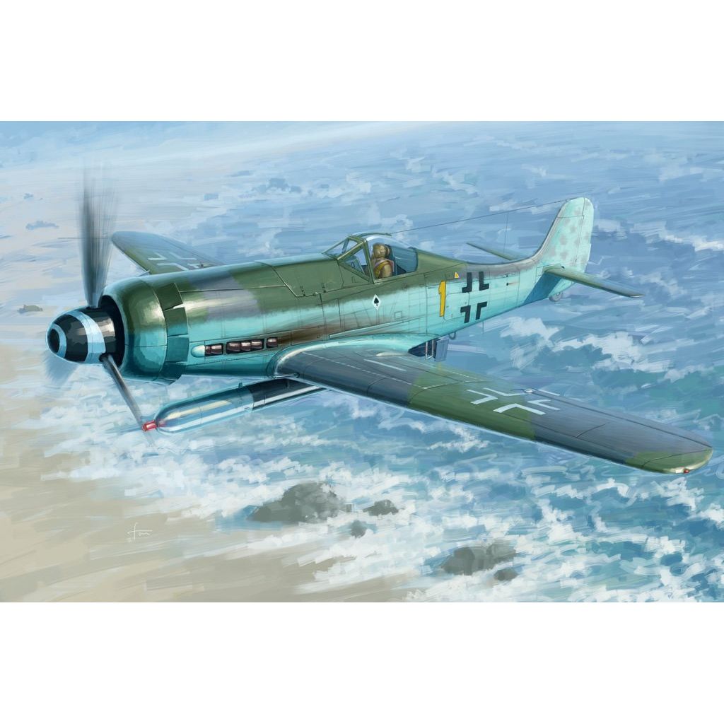 Model Kit Spitfire - Hobbybodi81720 1/48 Focke-Wulf FW190D-12 R14-Kit de