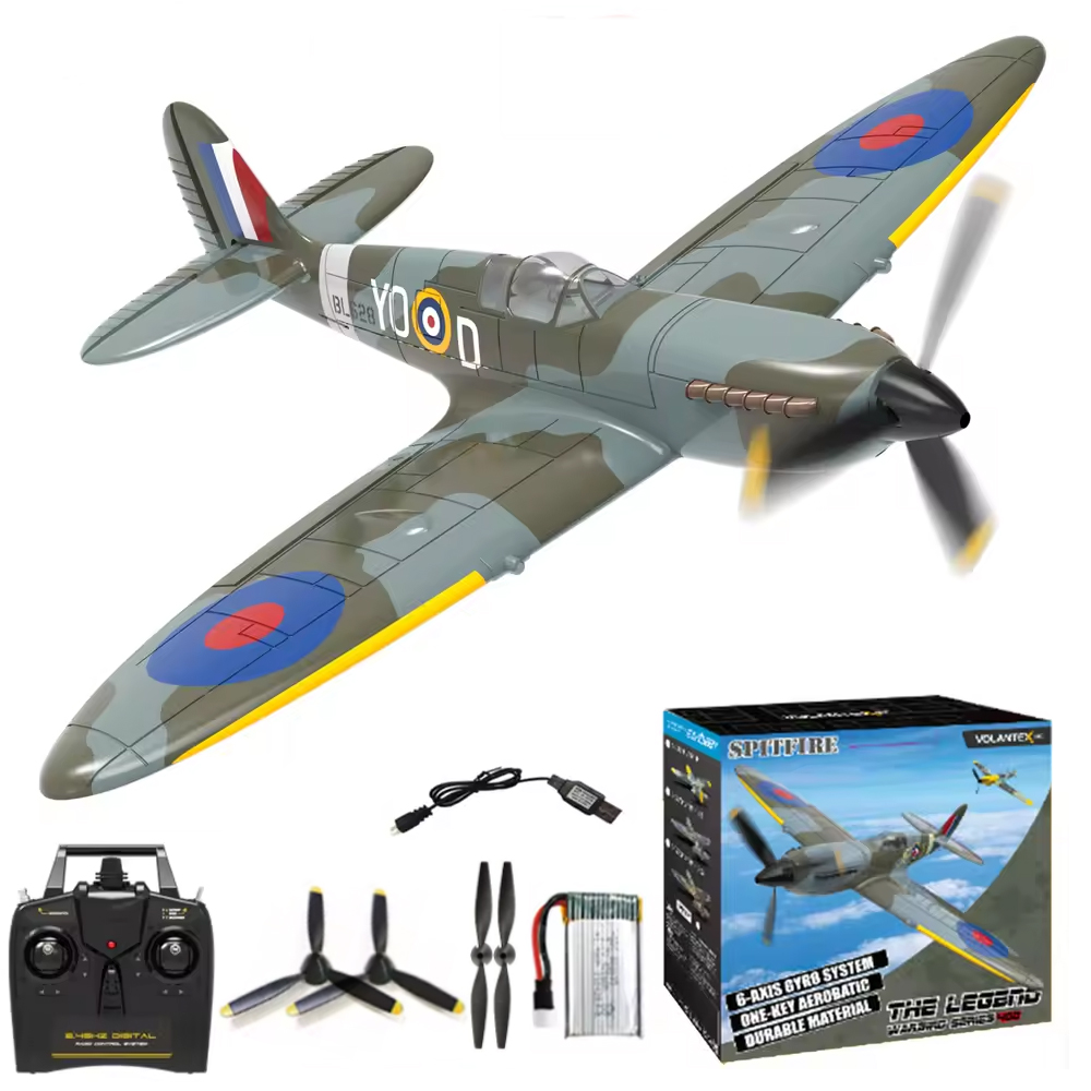 Model Kit Spitfire - Volantex-Modèle d'avion classique de la seconde