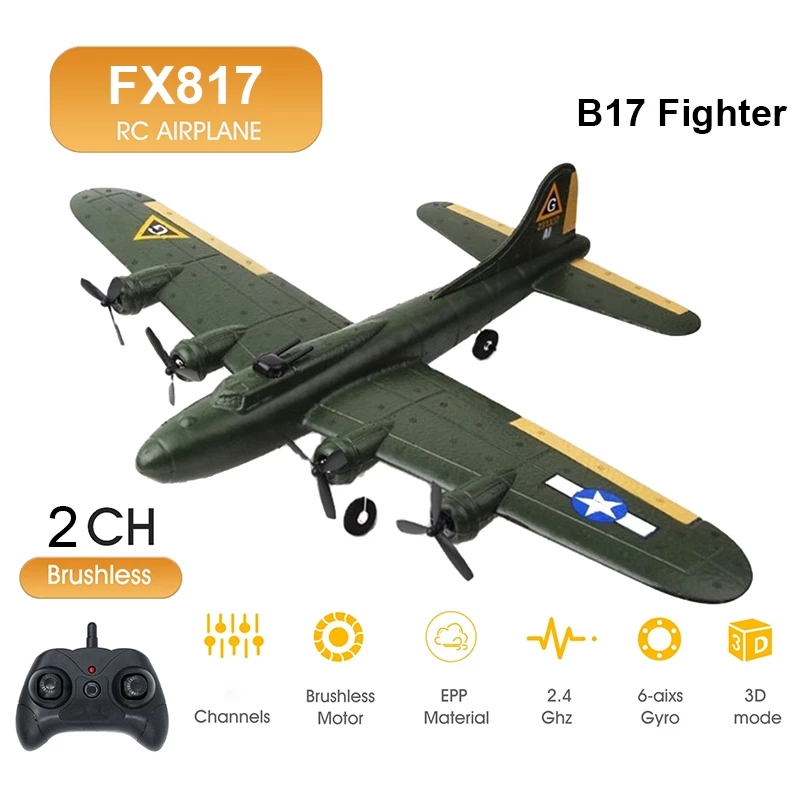 FX817 B17 RC avion 2.4G 2CH av - Model Kit Spitfire avis et prix