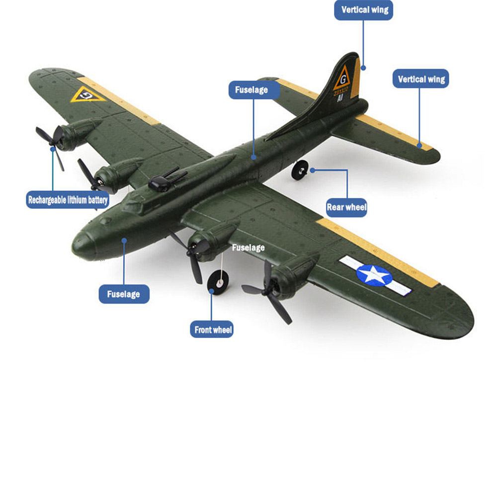 FX817 B17 RC avion 2.4G 2CH av - Model Kit Spitfire avis et prix